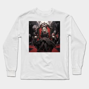 Throne of the Vampire Queen Long Sleeve T-Shirt